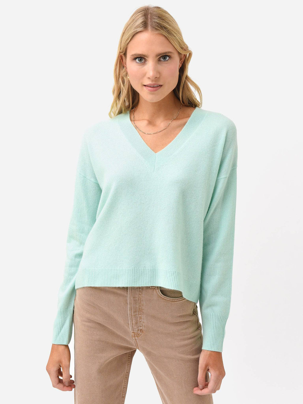 J Society Women's V-Neck Sweater - Saint Bernard