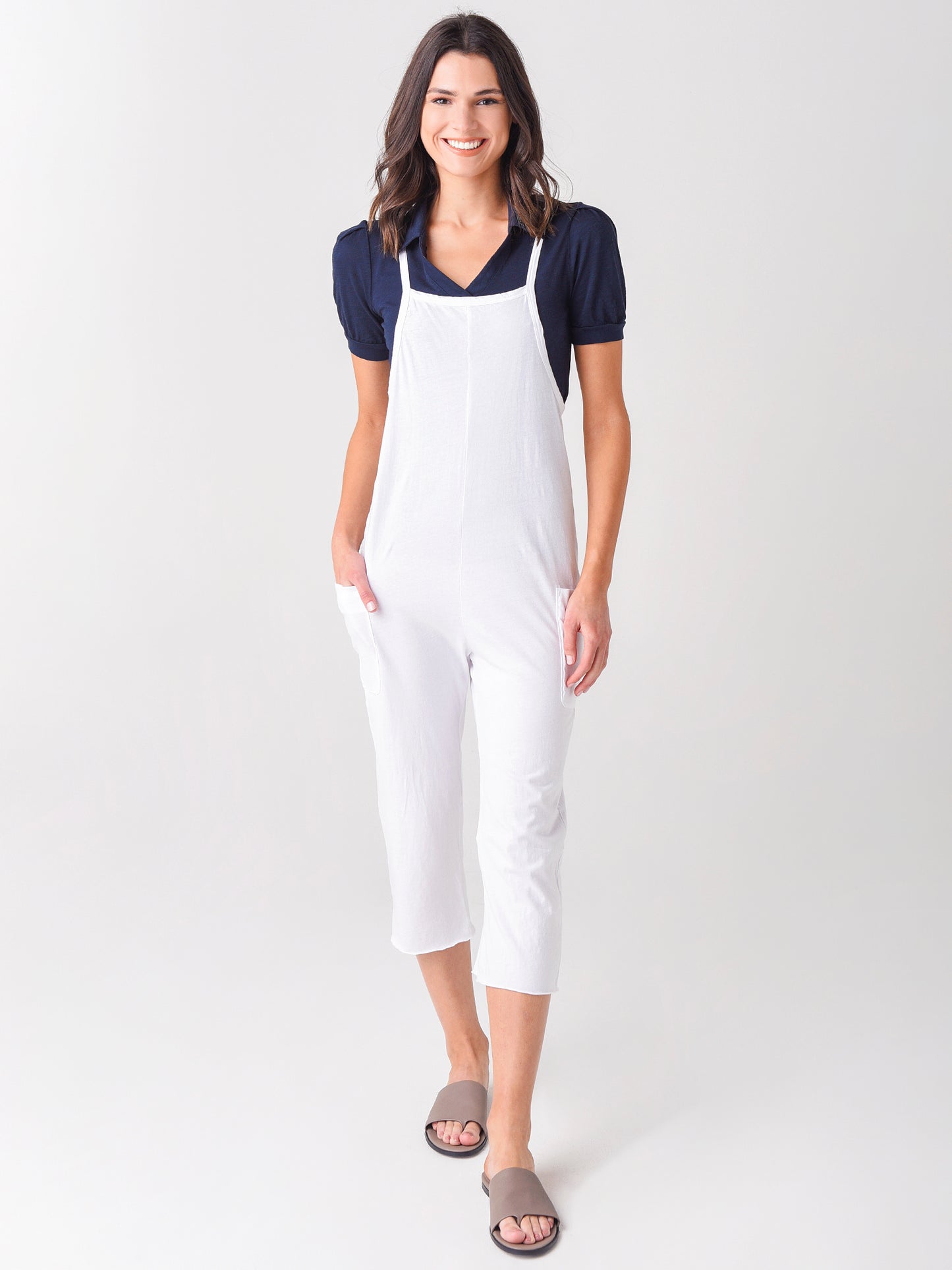 Stateside Women's Cotton Jersey Jumpsuit - Saint Bernard