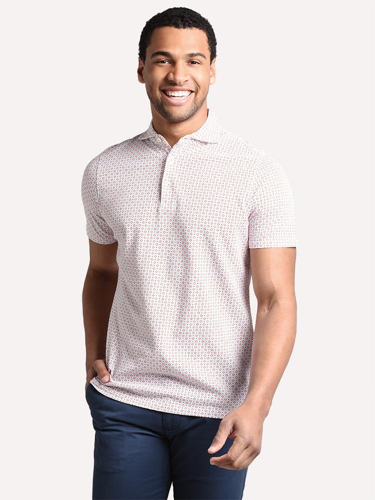 Stenstroms Men's French Lily Printed Polo