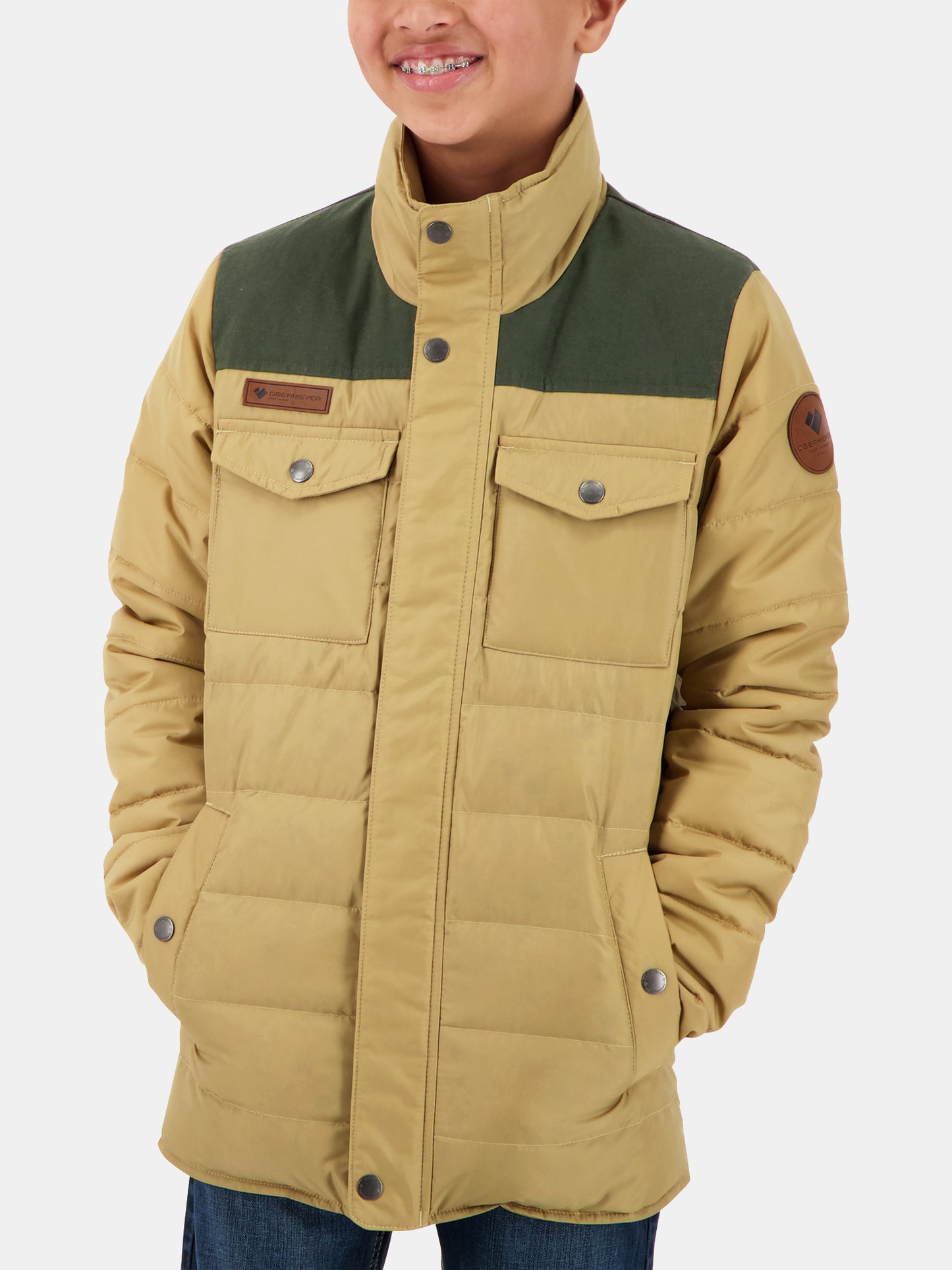 Obermeyer Boys' Bennett Down Jacket - Saint Bernard