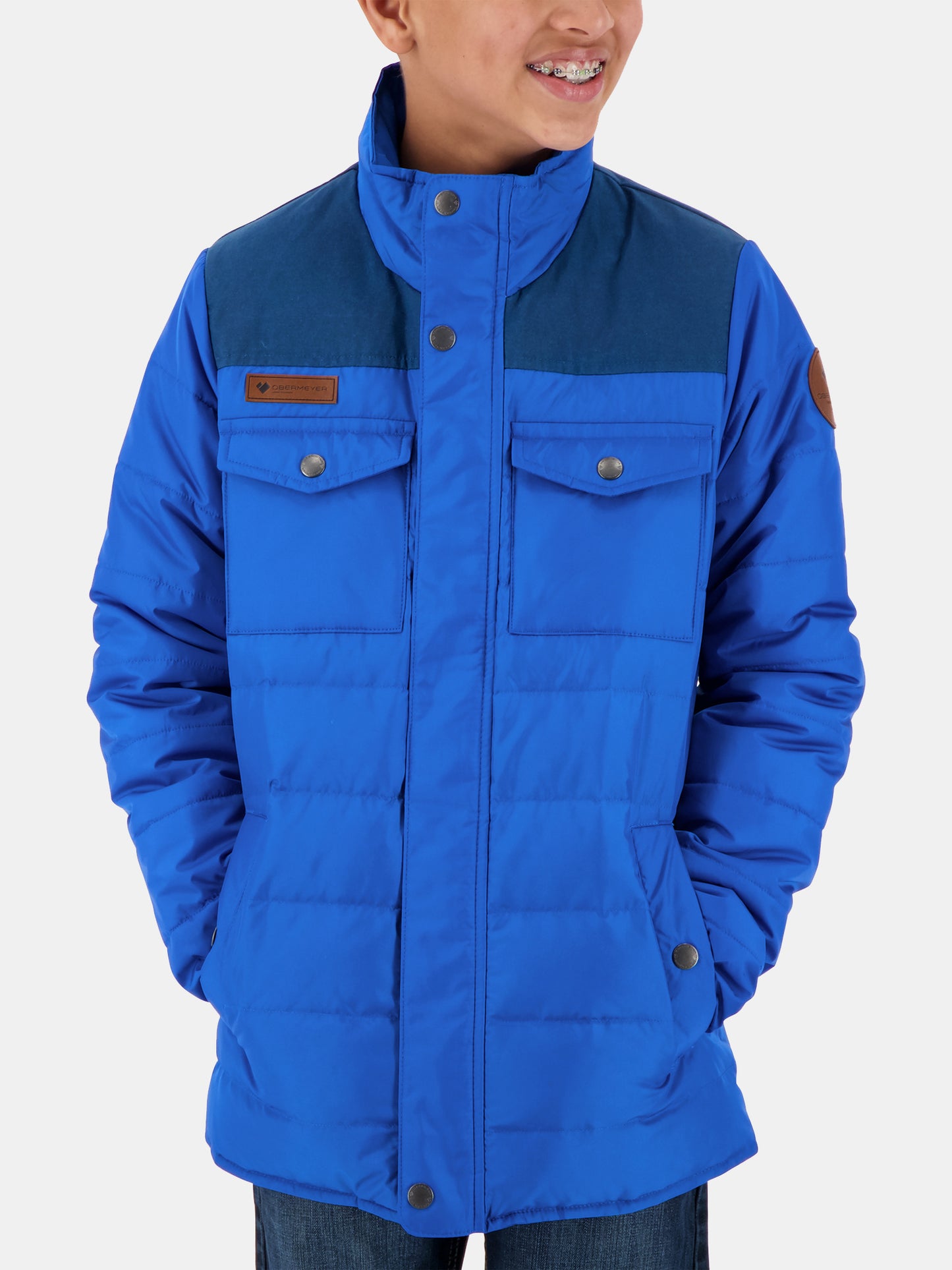 Obermeyer Boys' Bennett Down Jacket - Saint Bernard