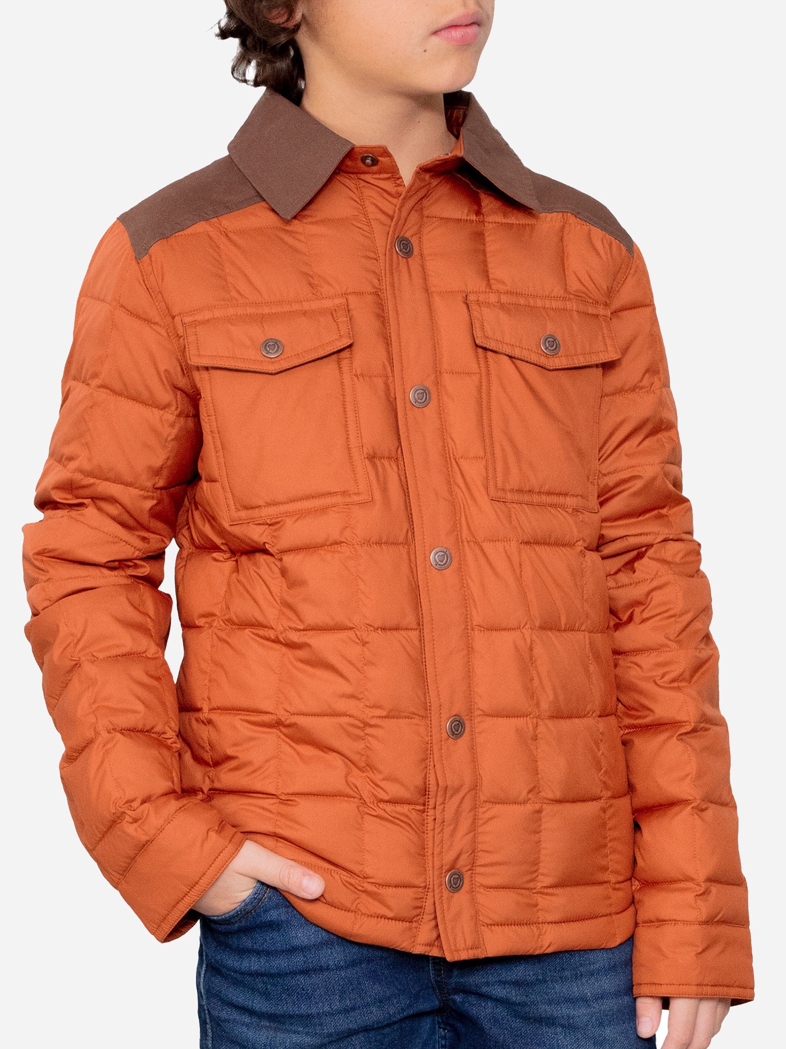 Obermeyer Teen Boys' Wilder Puffy Shirt - Saint Bernard