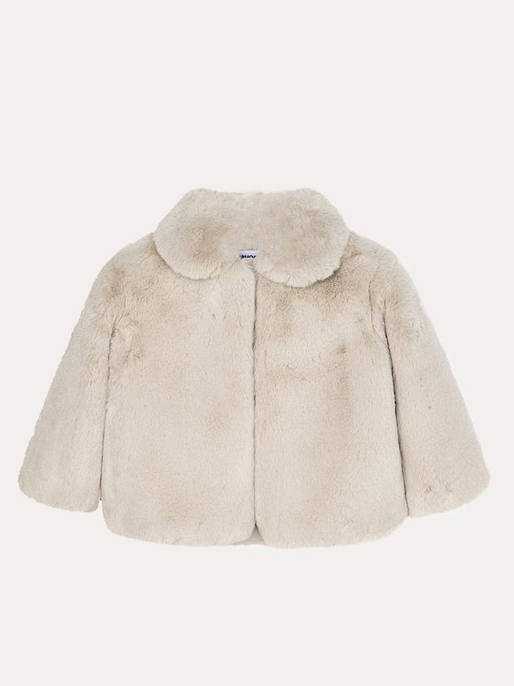 Mayoral Girls' Fur Coat - Saint Bernard