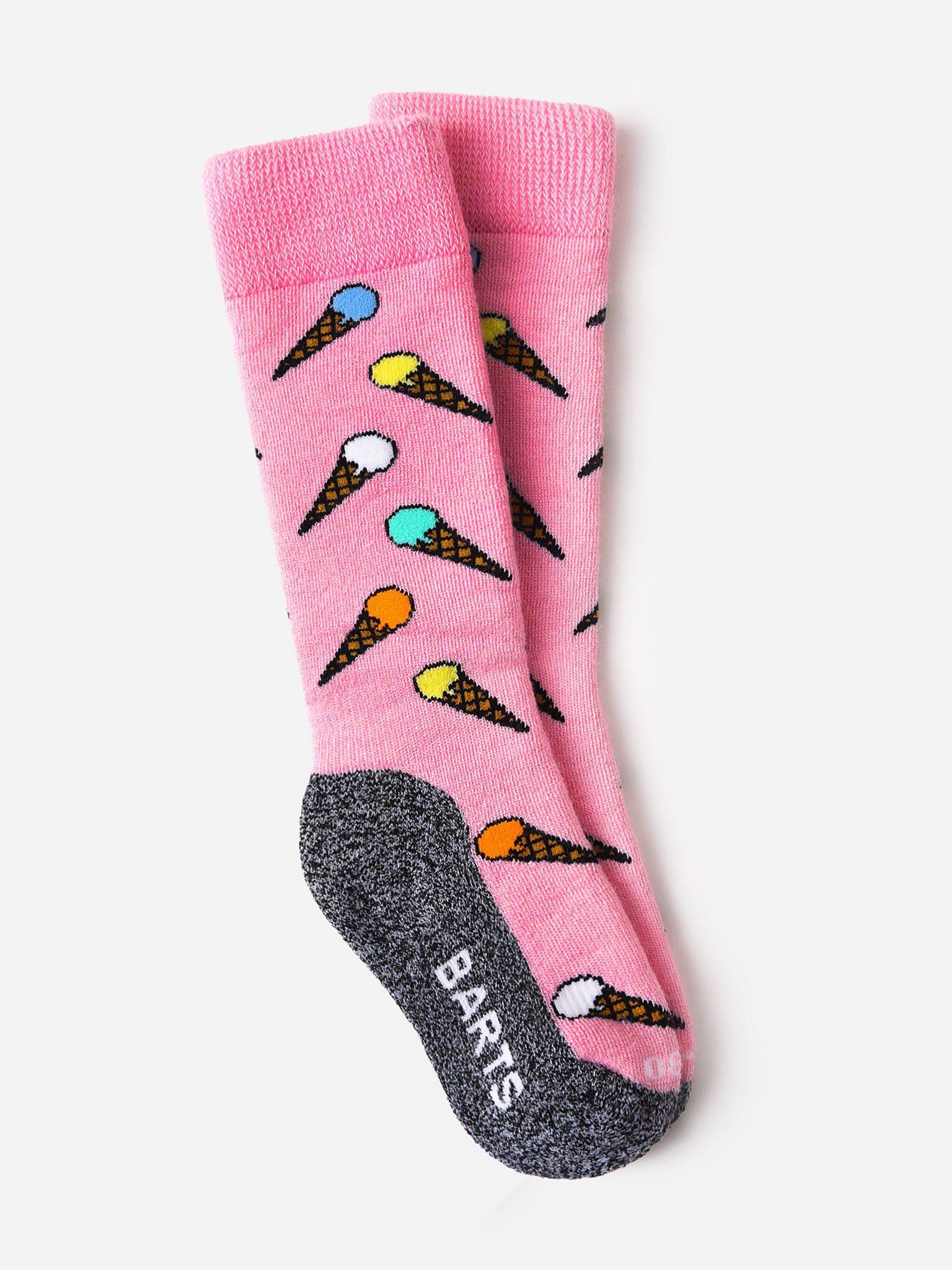Barts Girls' Ice Cream Ski Socks - Saint Bernard