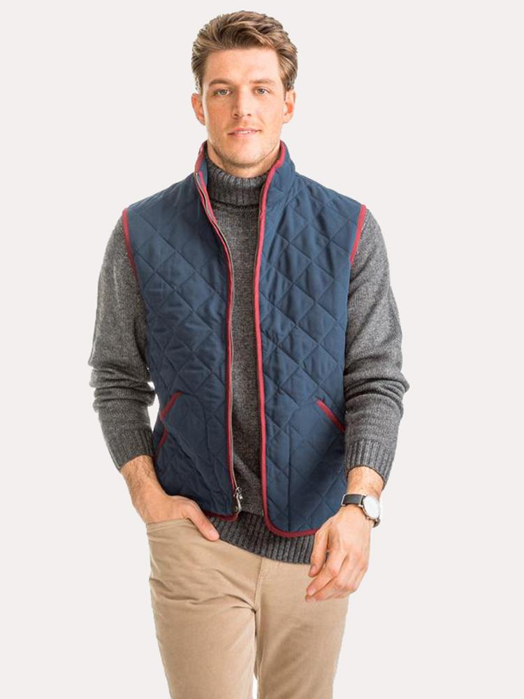 Southern Tide Doubleback Quilted Field Vest - Saint Bernard