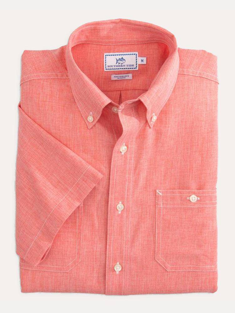Southern Tide Men's Short Sleeve Dockshirt - Saint Bernard