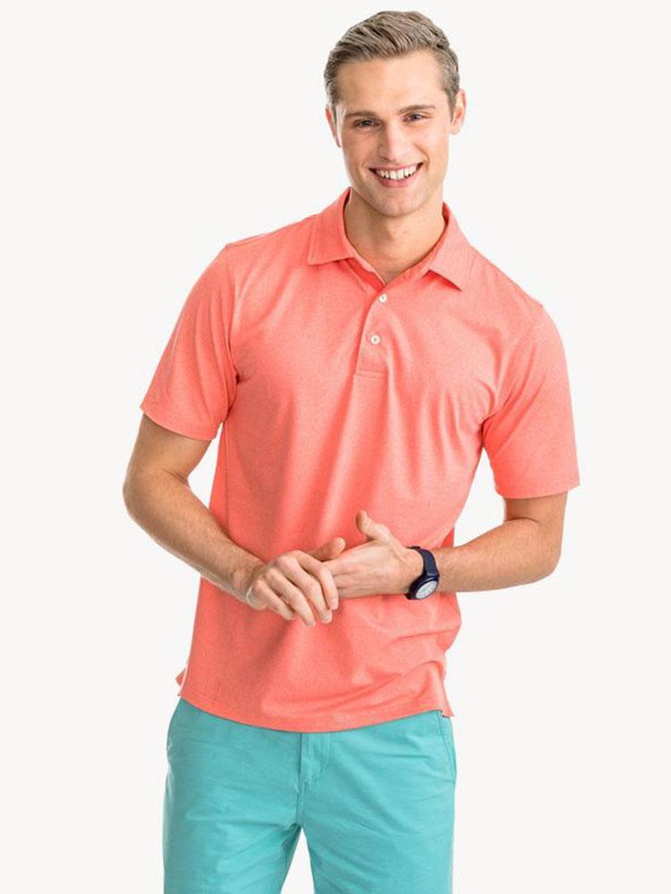 Southern Tide Men's Short Sleeve Driver Performance Polo - Saint Bernard