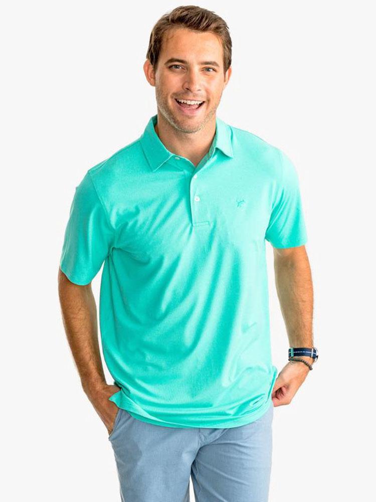 Southern Tide Men's Short Sleeve Driver Performance Polo - Saint Bernard