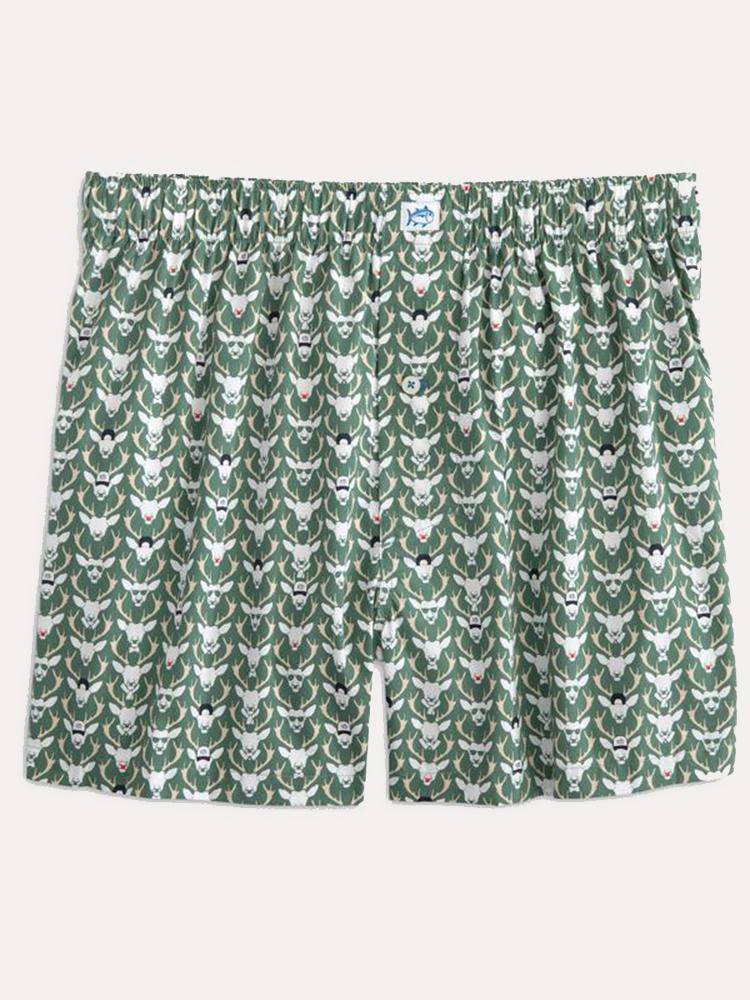 Southern Tide Bro Deer Boxers - Saint Bernard
