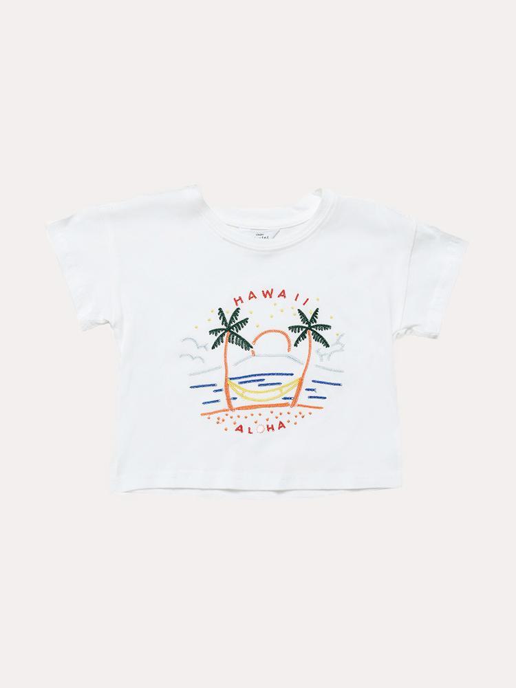 Mo:Vint Girls' Mini Island Time Tee - Saint Bernard