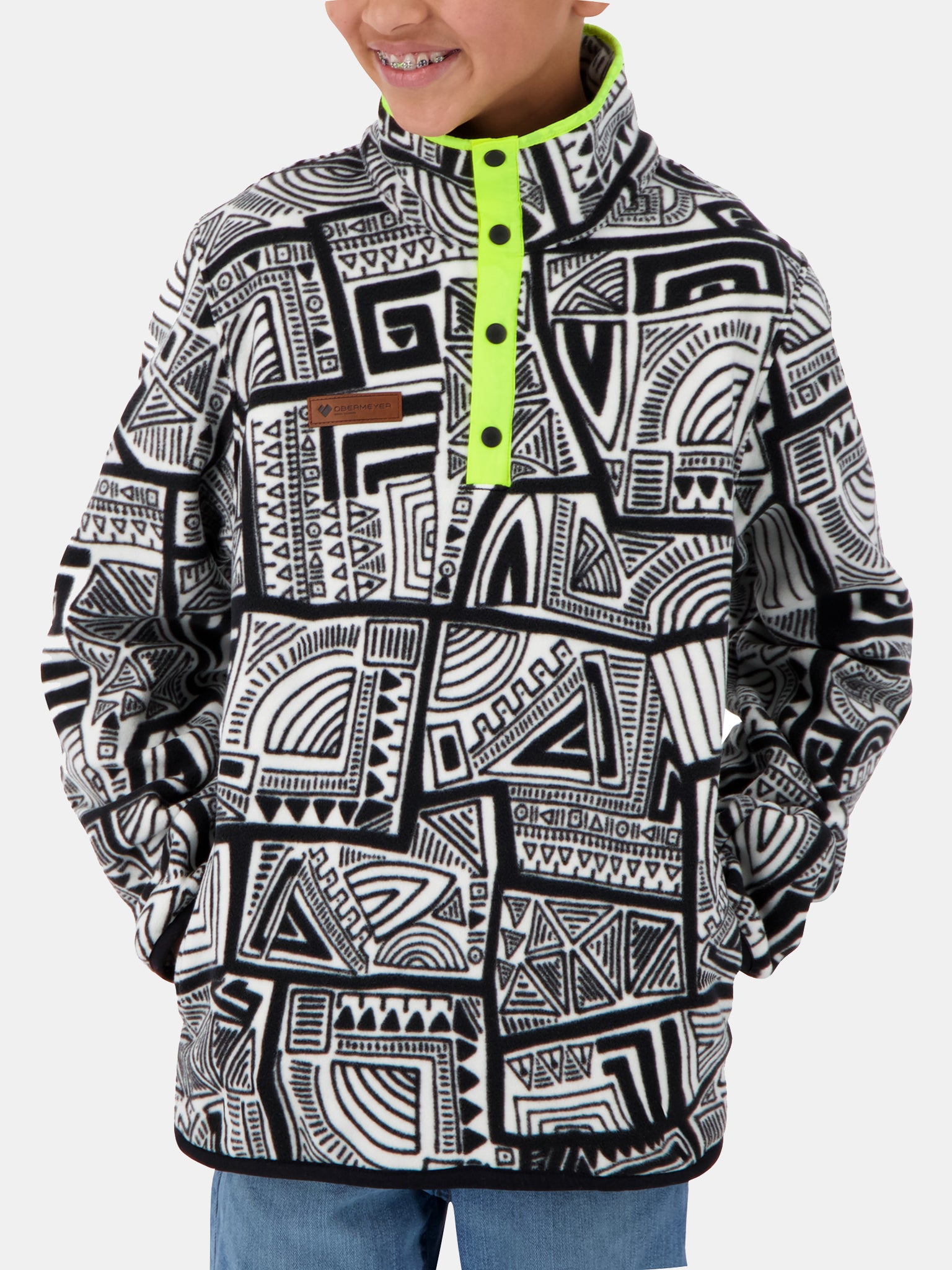 Obermeyer Boys' Boulder Fleece - Saint Bernard