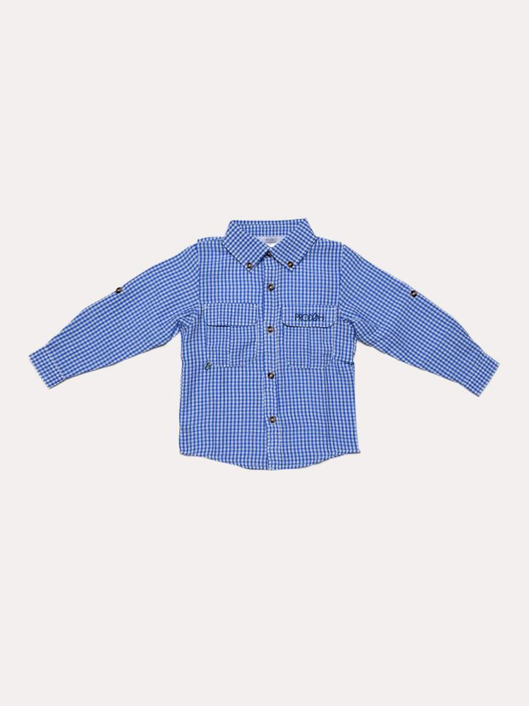 Prodoh Little Boys' Gingham Check Shirt - Saint Bernard