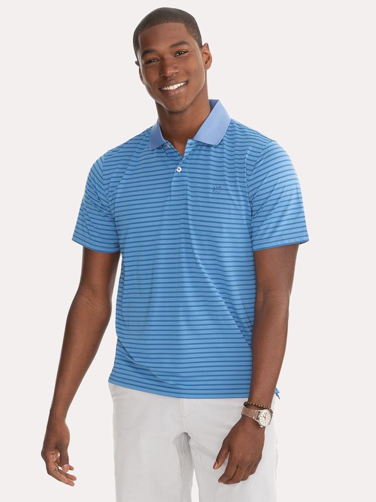 Southern Tide Men's Summertide Performance Polo Shirt - Saint Bernard