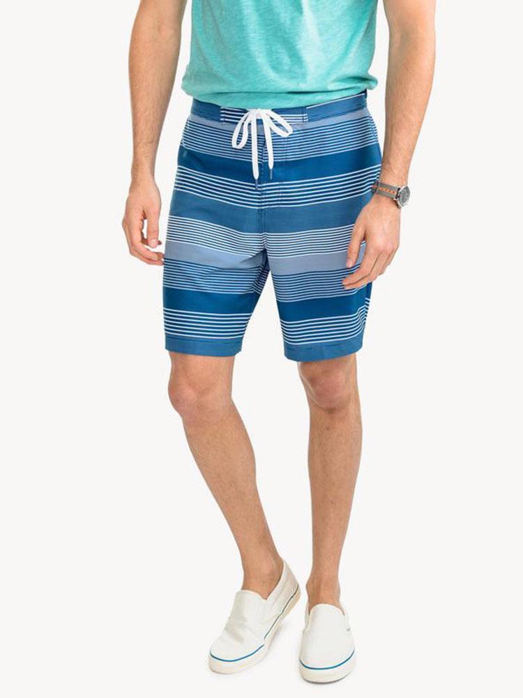 Southern Tide Men's Talahi Island Stripe Water Short - Saint Bernard