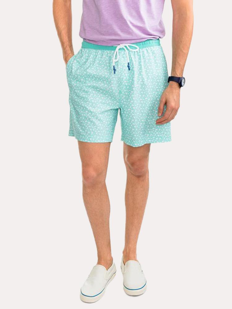 Southern Tide Sea Turtles Swim Trunk - Saint Bernard