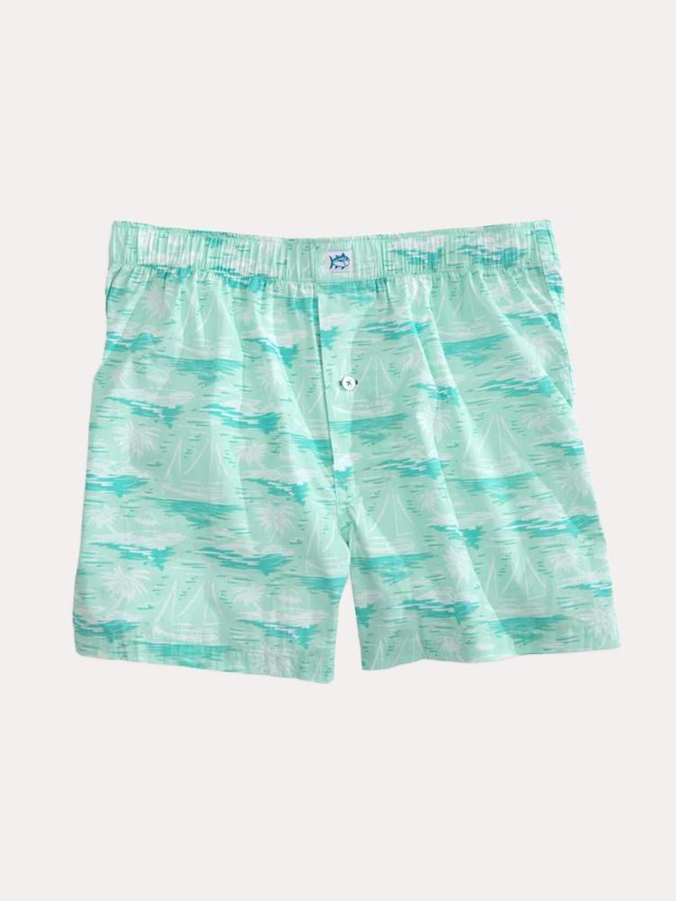 Southern Tide Men's Waterline Boxer - Saint Bernard