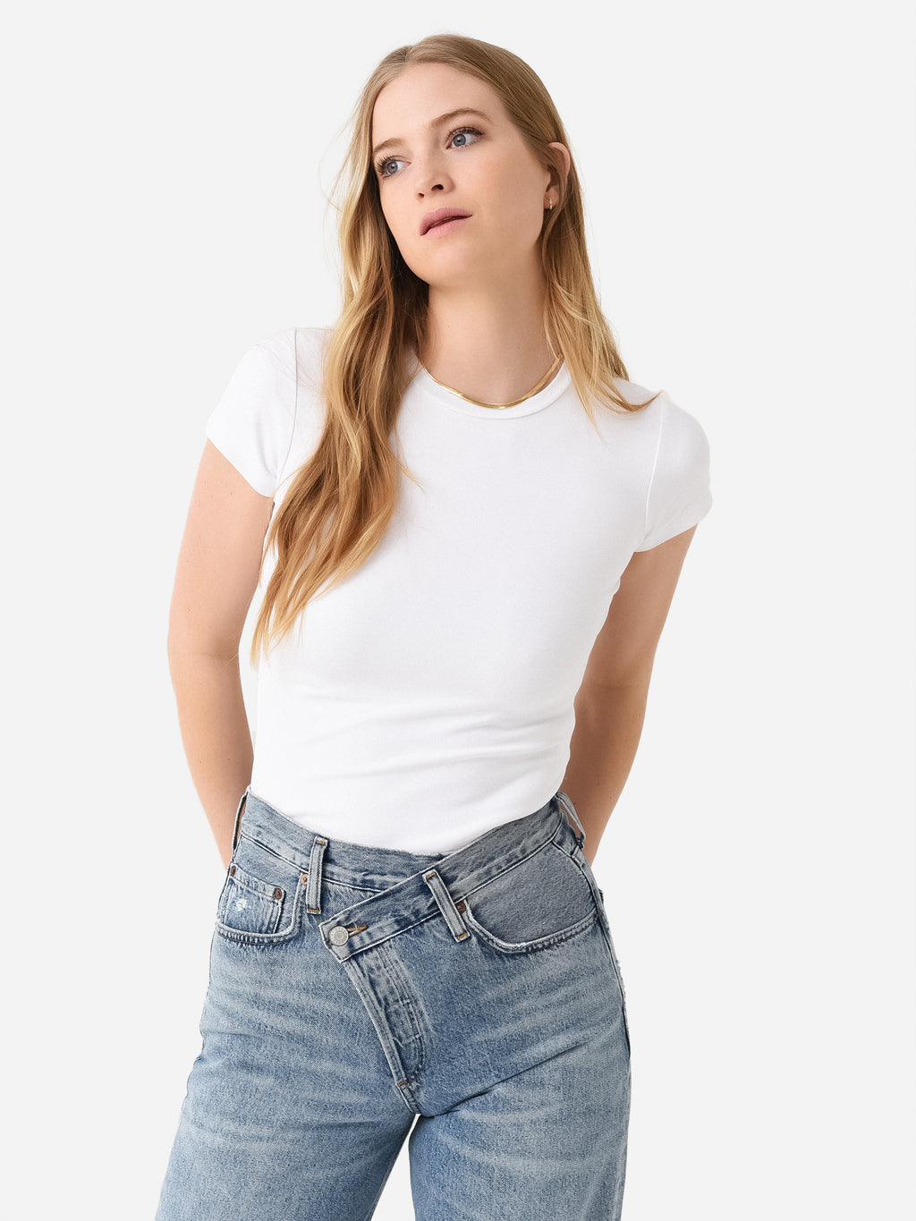 Re/Done Women's Baby Tee Bodysuit - Saint Bernard