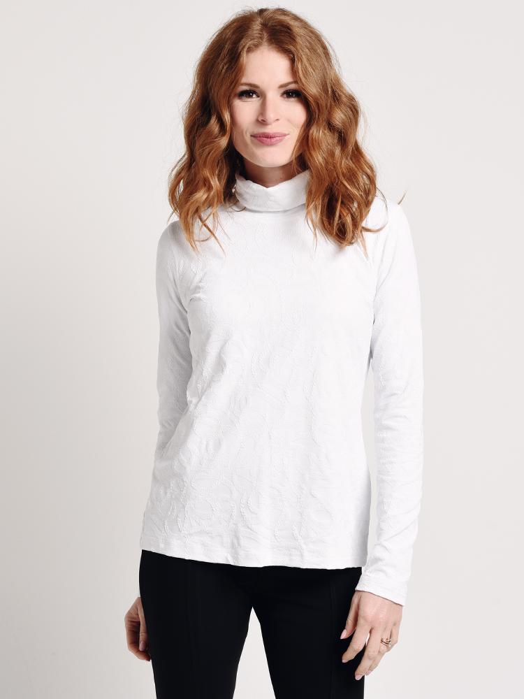 Sno Skins Sport Fabric Braided Jacquard Turtleneck - Saint Bernard