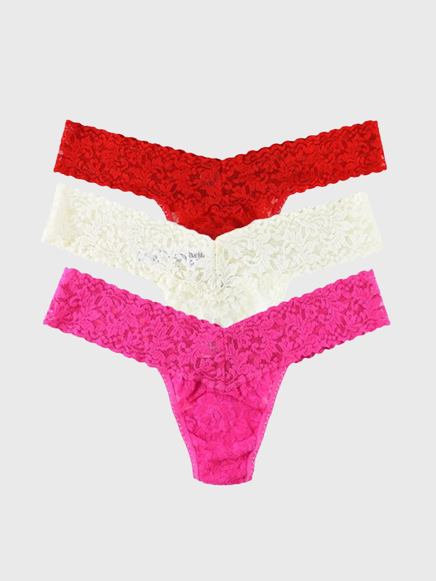 Hanky Panky Women's Valentine's Day 3 Pack Low Rise Thong