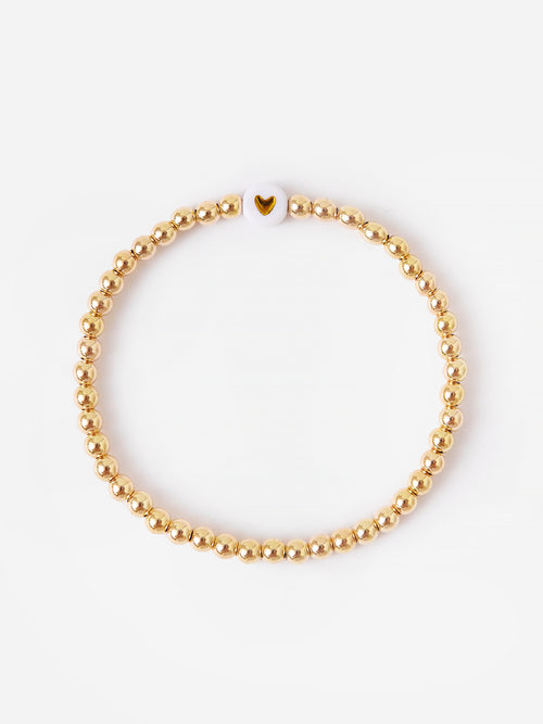 Alexa Leigh Women's Heart Of Gold Ball Bracelet