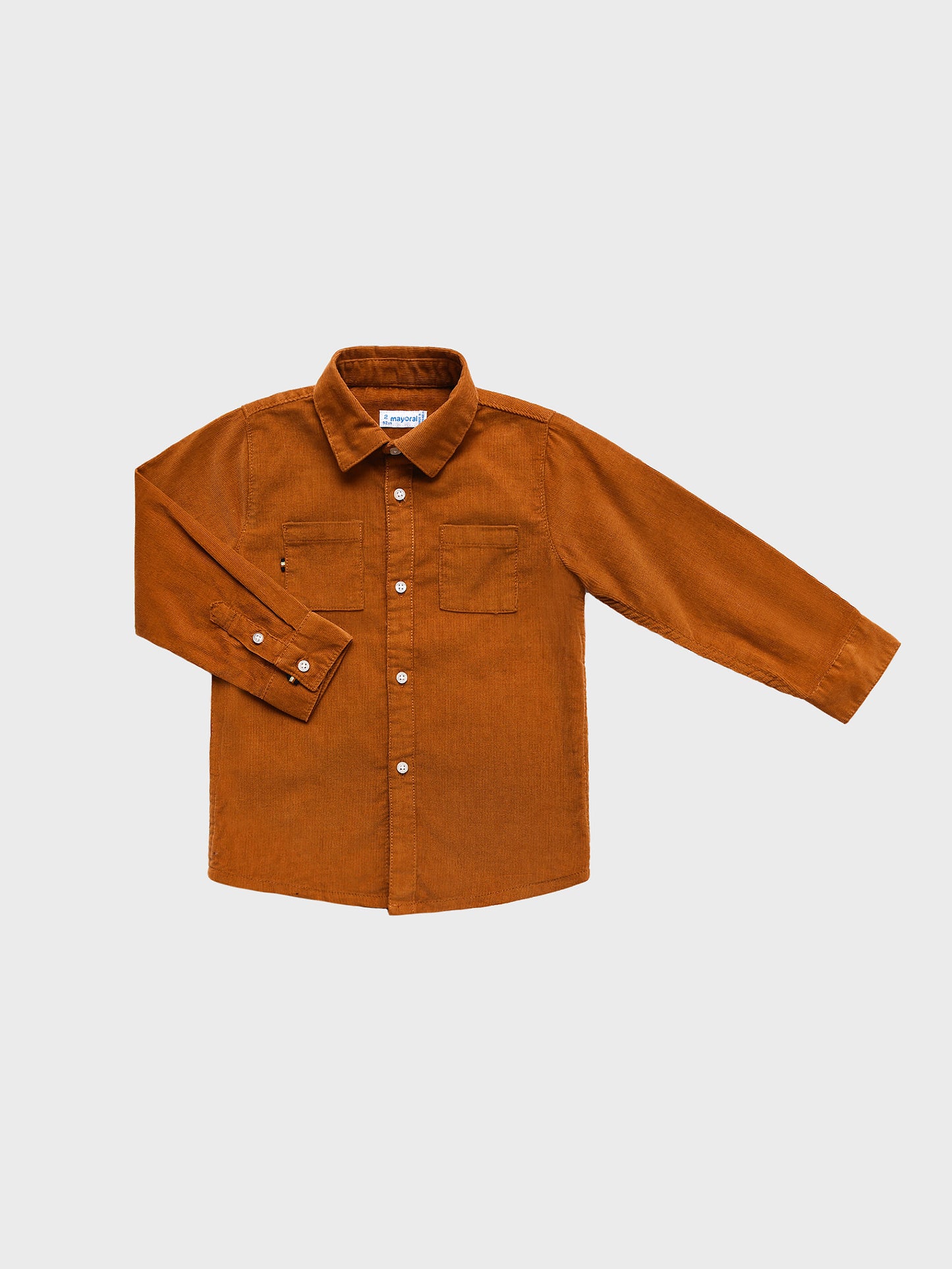 Mayoral Boys' Long Sleeve Micro-Cord Shirt