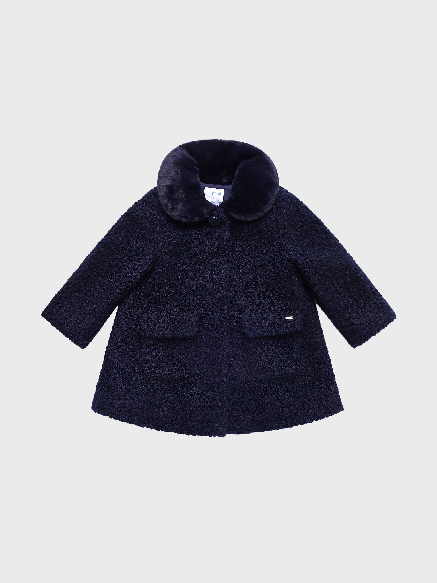 Mayoral Little Girls' Shearling Coat - Saint Bernard