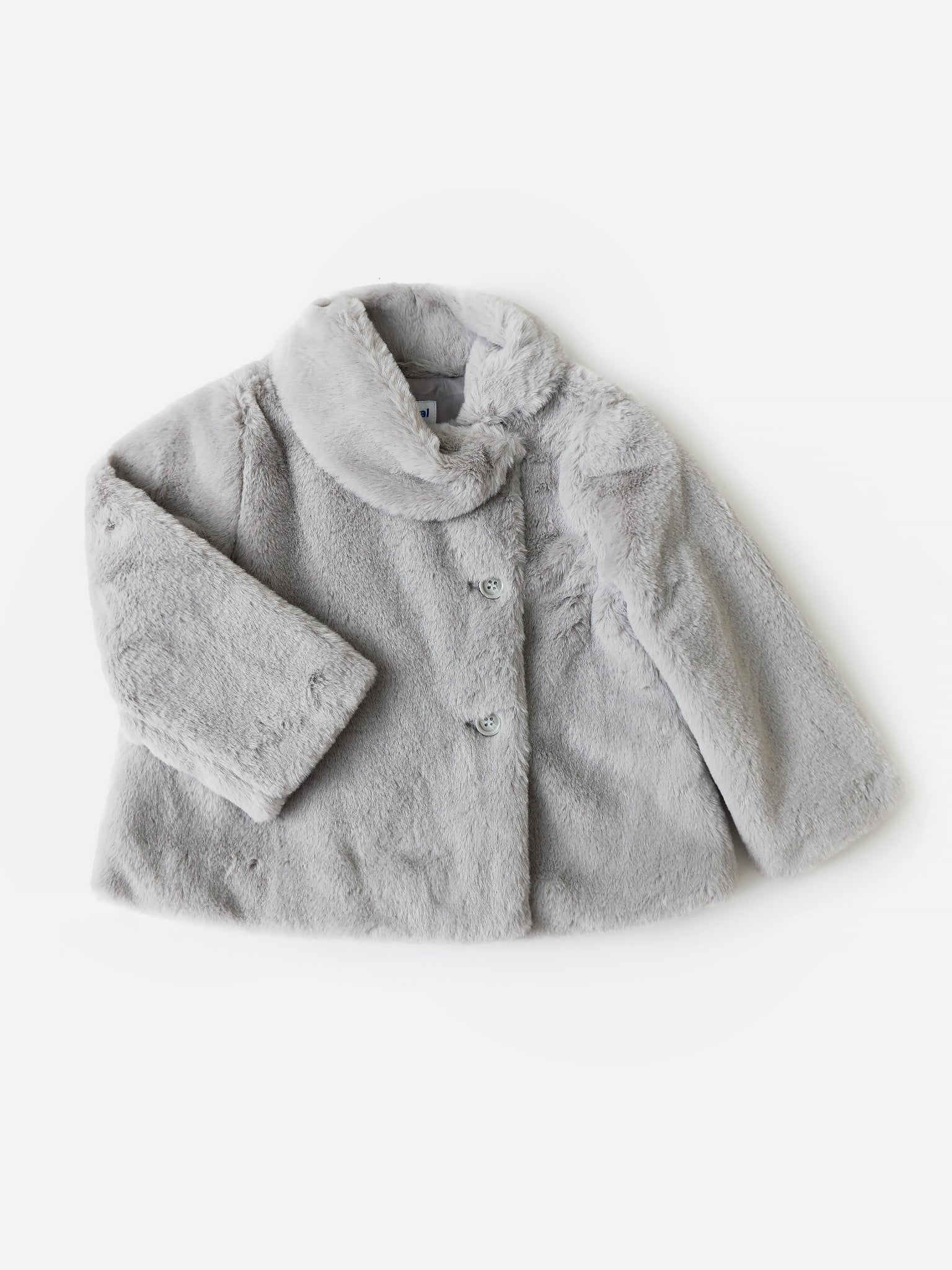 Mayoral Girls' Faux Fur Coat - Saint Bernard