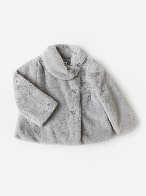 Mayoral Girls' Faux Fur Coat