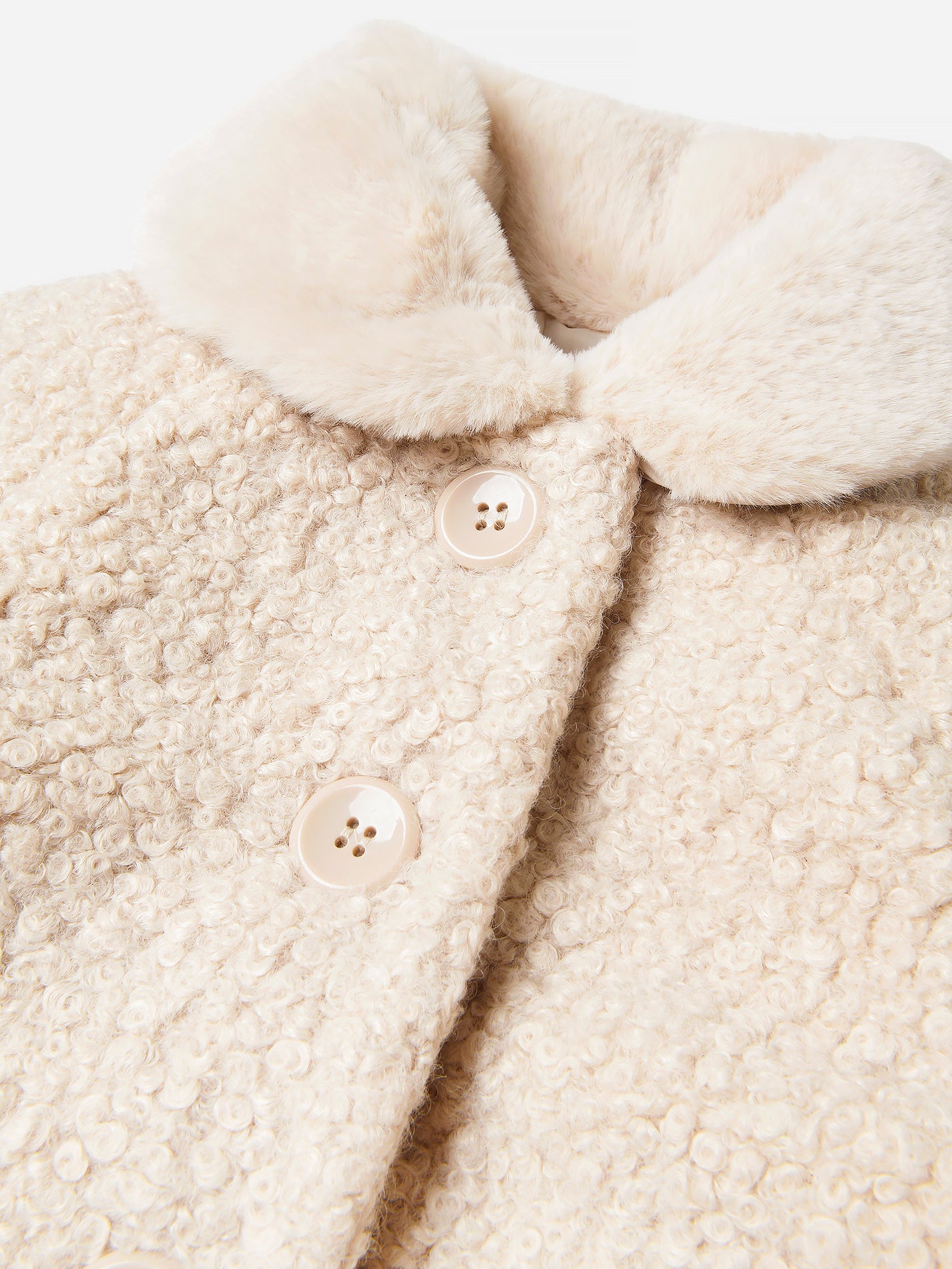 Mayoral Girls' Faux Shearling Coat