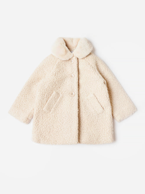 Mayoral Girls' Faux Shearling Coat