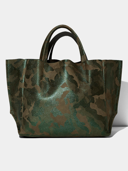 Ampersand As Apostrophe Camo Metallic Tote