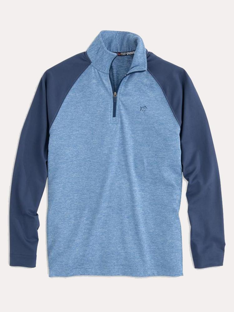 Southern Tide Boys' Windjammer Performance Quarter Zip - Saint Bernard