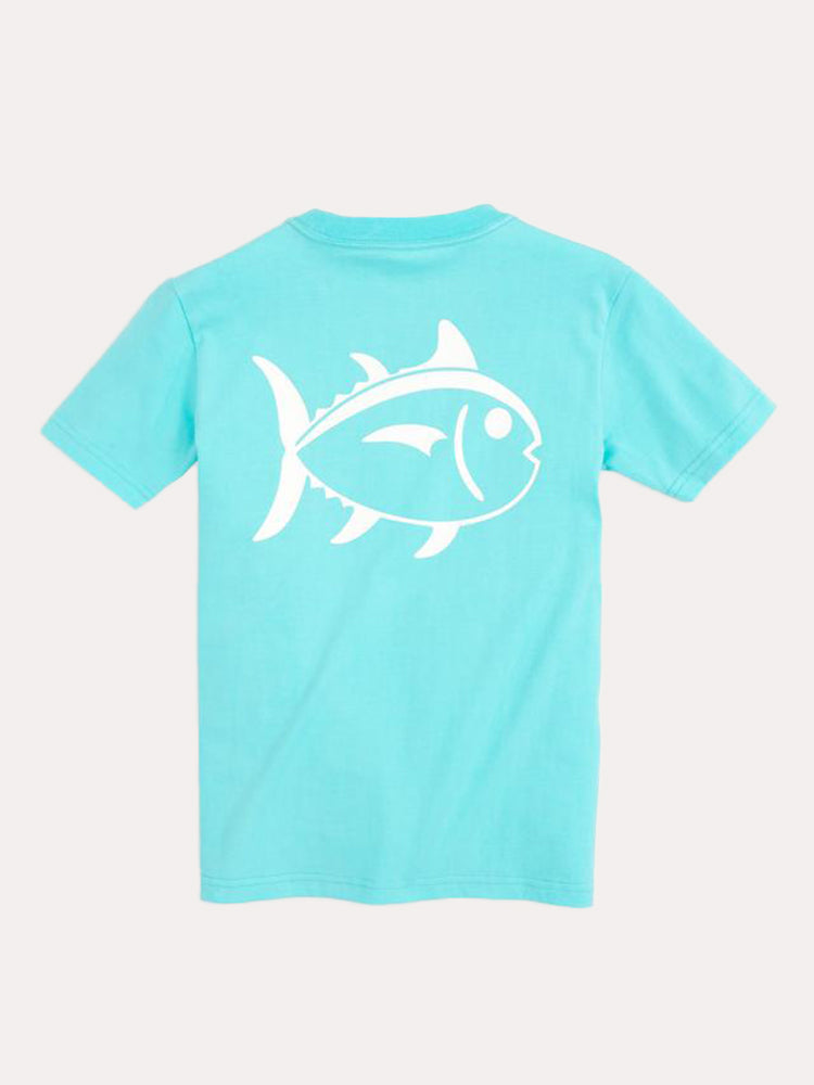 Southern Tide Boys' Outline Skipjack Tee - Saint Bernard