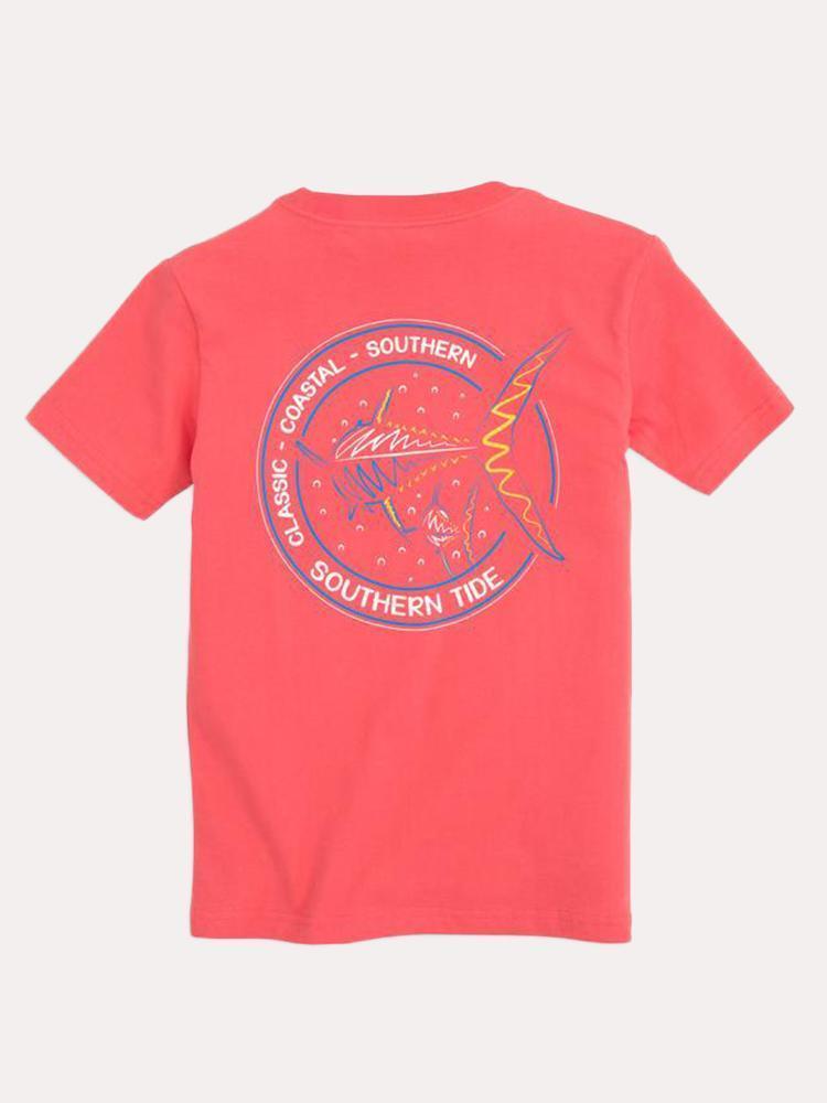 Southern Tide Boys' Youth Swimming Away T Shirt - Saint Bernard