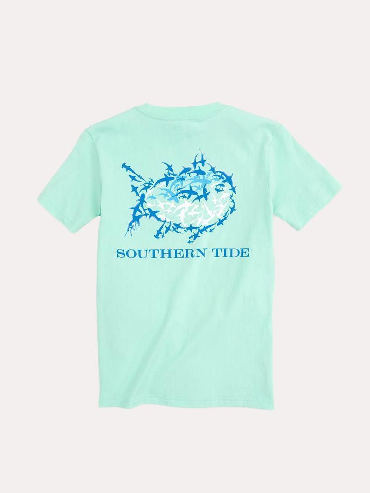 Southern Tide Boys' Skipjack School Of Sharks T Shirt