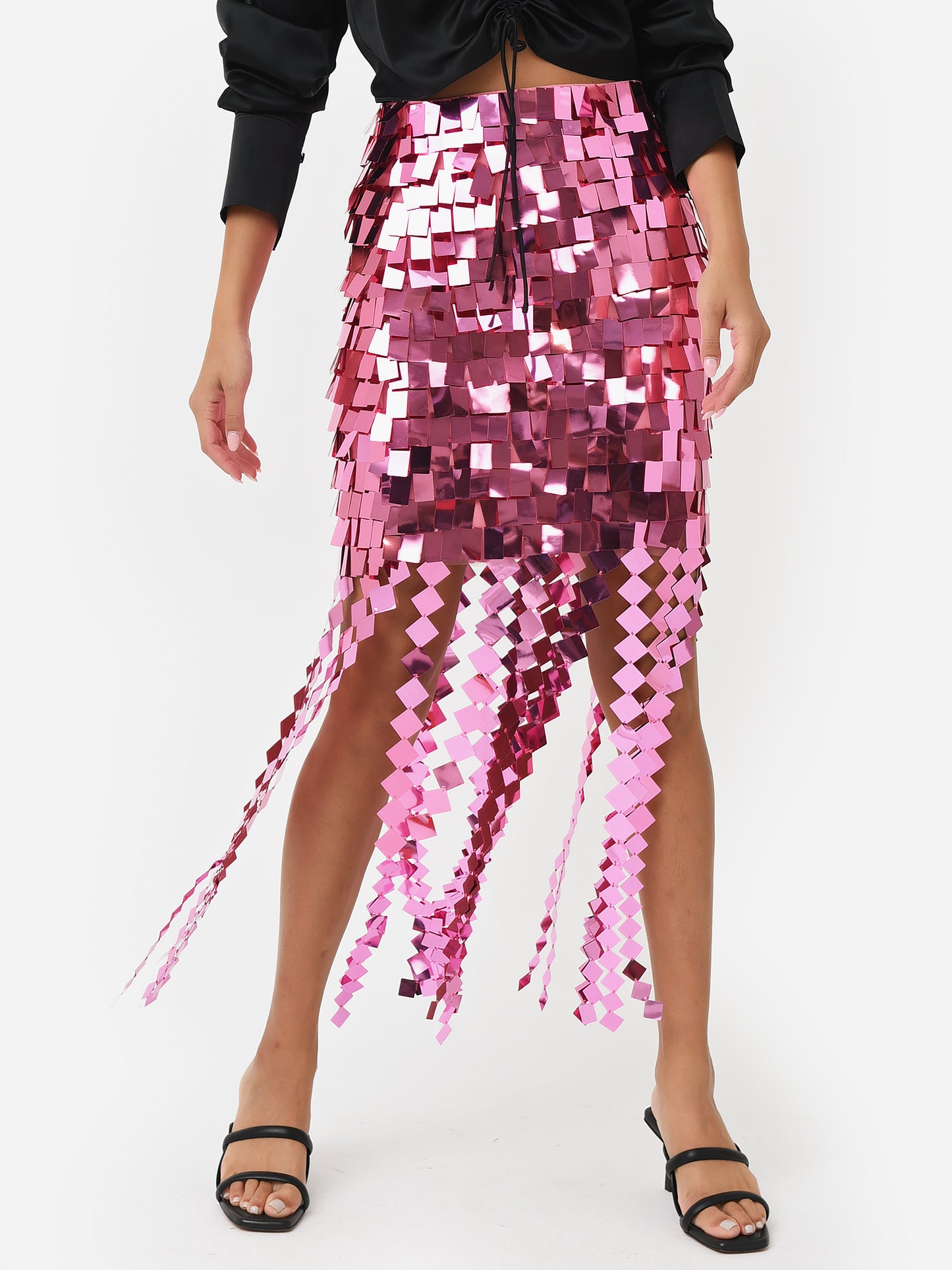 Simkhai Women's Lucee Sequin Midi Skirt - Saint Bernard