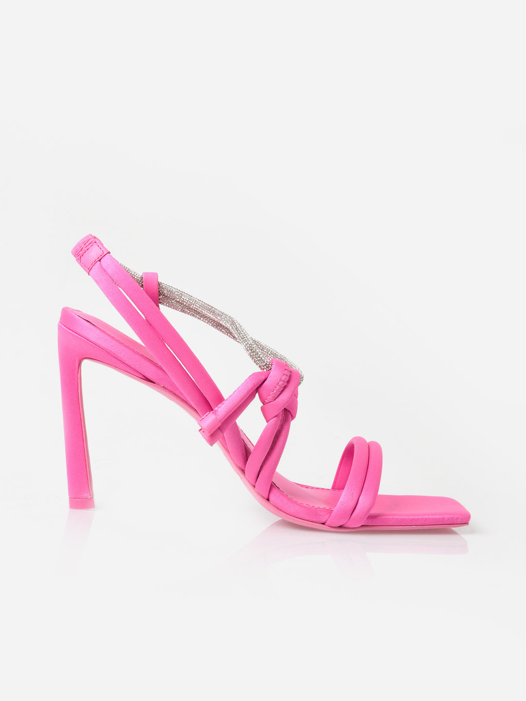 Simkhai Women's Cassie Crystal Strappy Heel Sandal - Saint Bernard