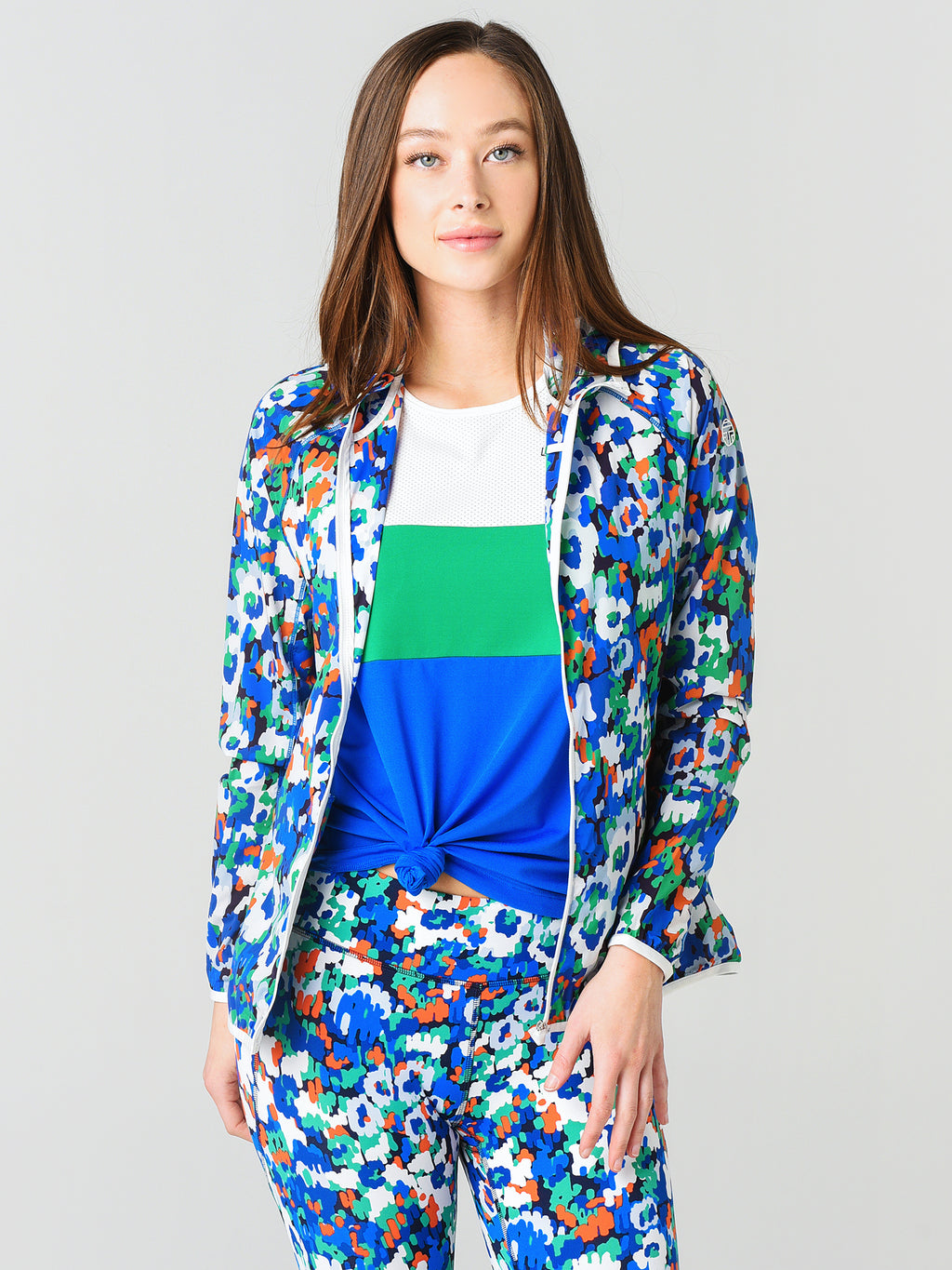 Tory Sport Printed Nylon Packable Jacket - Saint Bernard