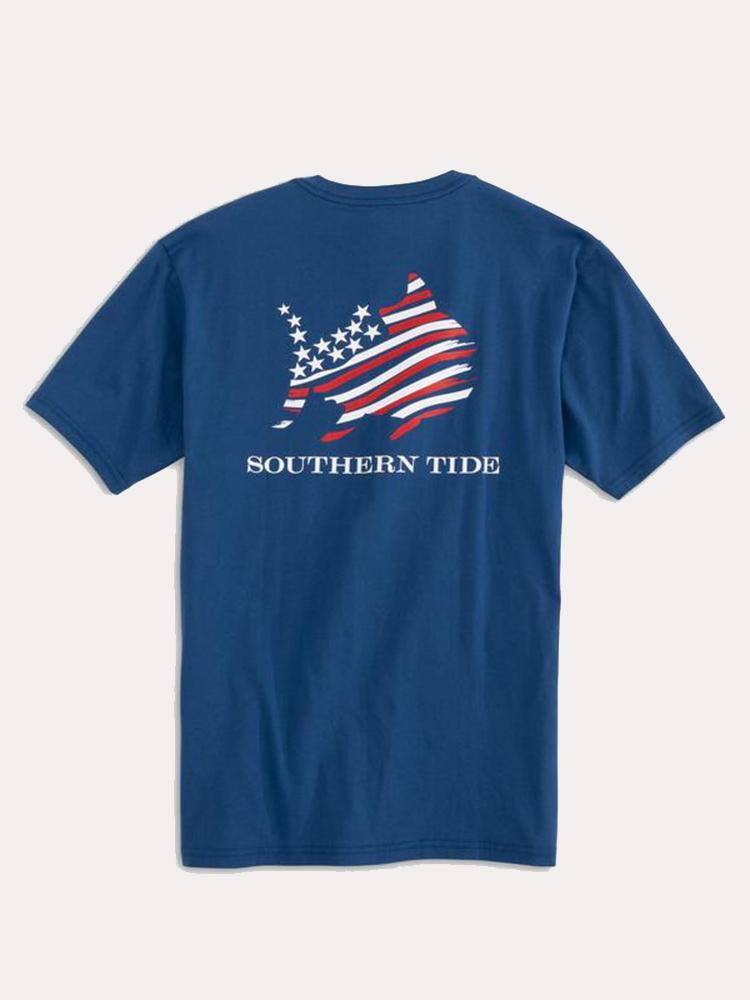 Southern Tide Men's American Skipjack Tee - Saint Bernard