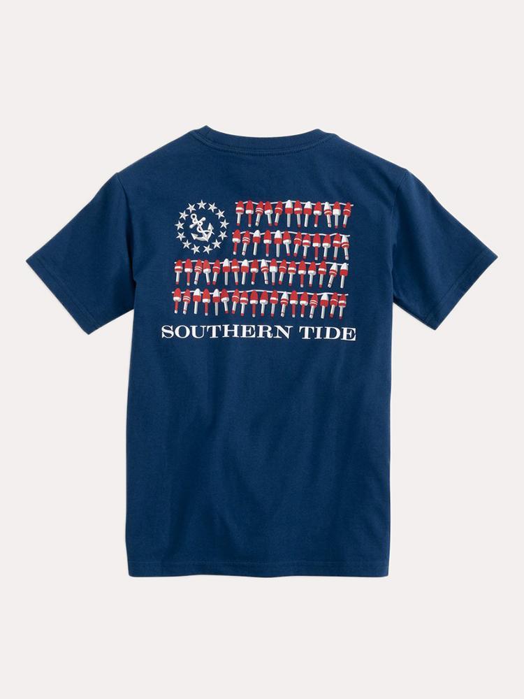 Southern Tide Boys' Nautical Buoys Flag T-Shirt - Saint Bernard