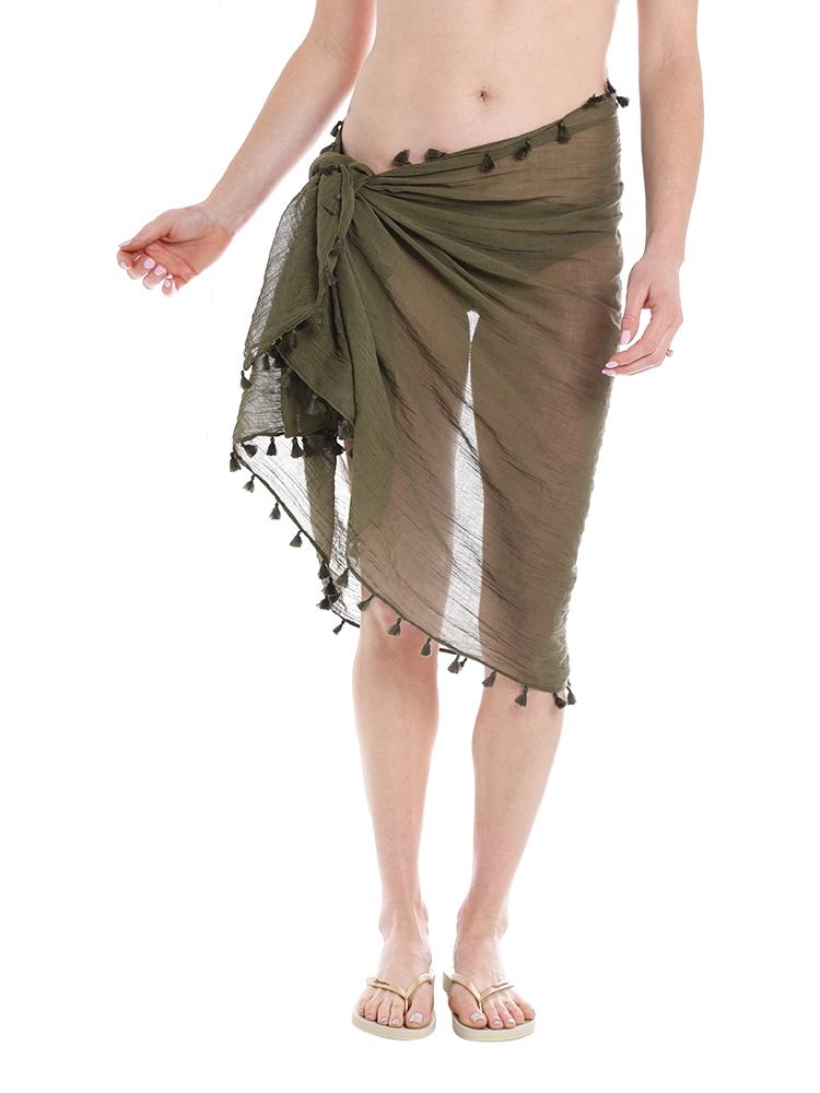 Seafolly Women's Cotton Gauze Sarong Cover-Up - Saint Bernard