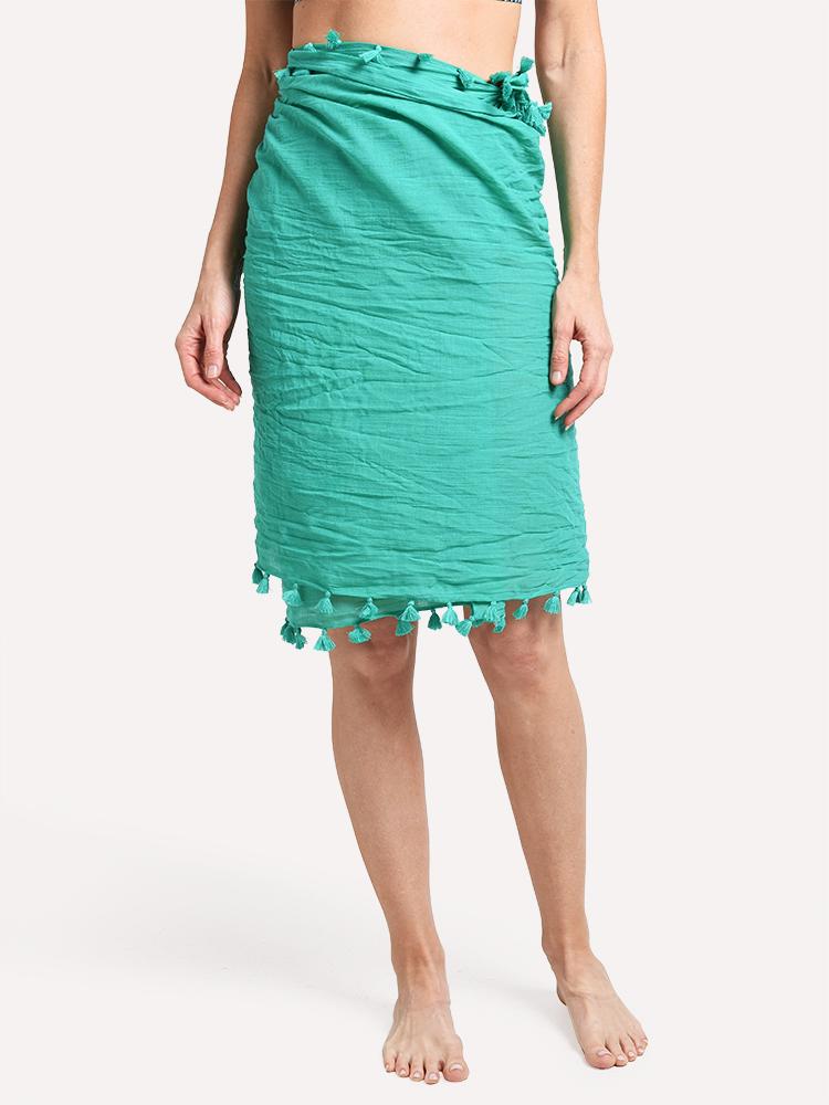 Seafolly Women's Cotton Gauze Sarong Cover-Up - Saint Bernard