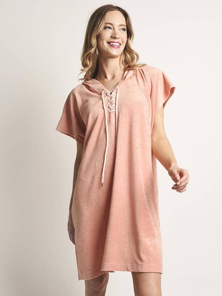 Seafolly Dawn To Dusk Terry Sleeveless Coverup - Saint Bernard