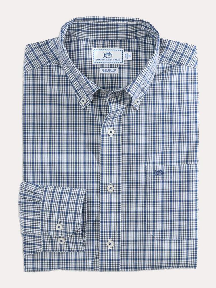 Southern Tide Men's Kreisel Plaid Button Down Shirt - Saint Bernard