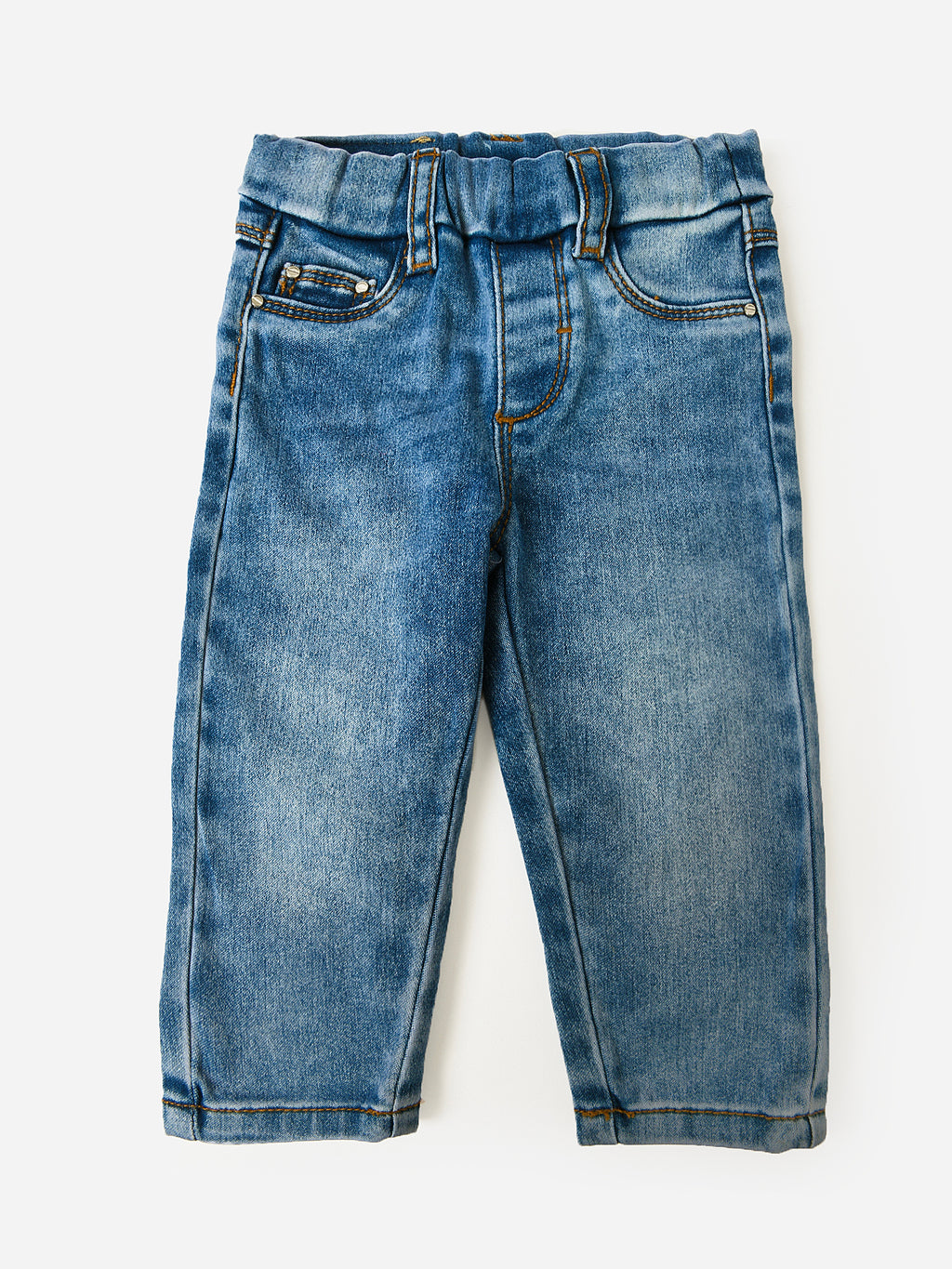 Mayoral Baby Girls' Basic Denim Pant - Saint Bernard