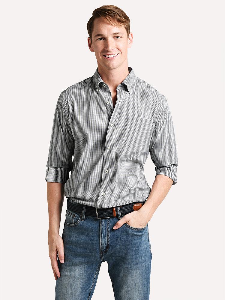 Southern Tide Men's Spritsail Check Intercoastal Sportshirt - Saint Bernard