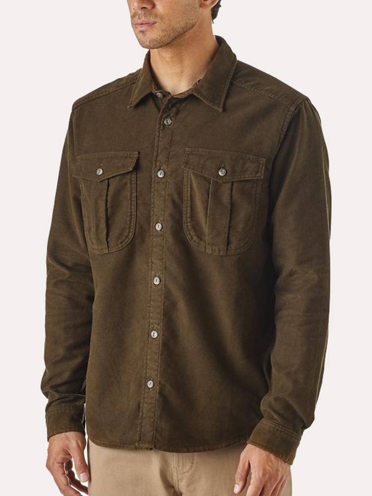 Patagonia Men's Long-Sleeved Topo Canyon Moleskin Shirt - Saint Bernard
