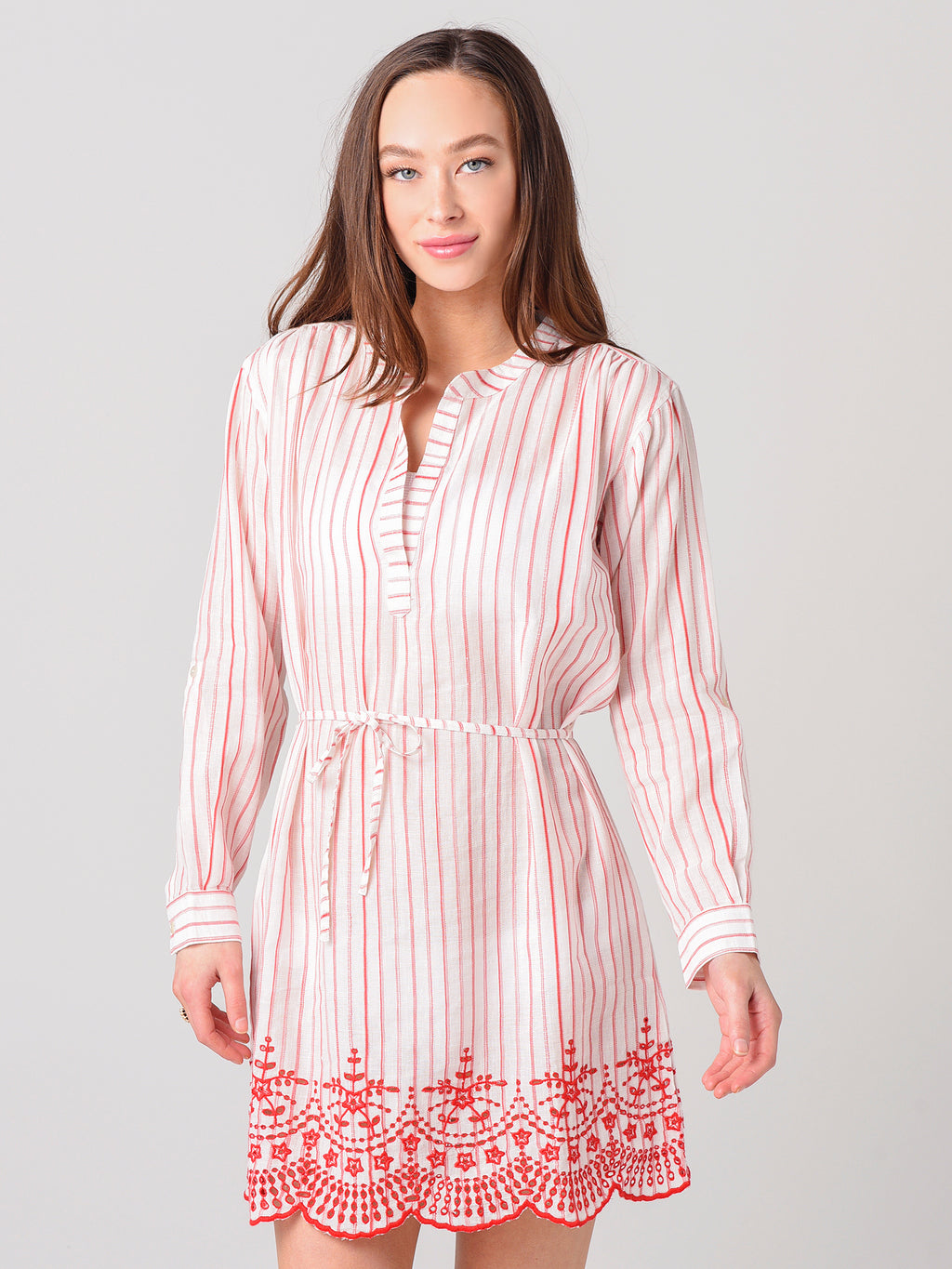 Seafolly Women's Stripe Broderie Cover-Up - Saint Bernard