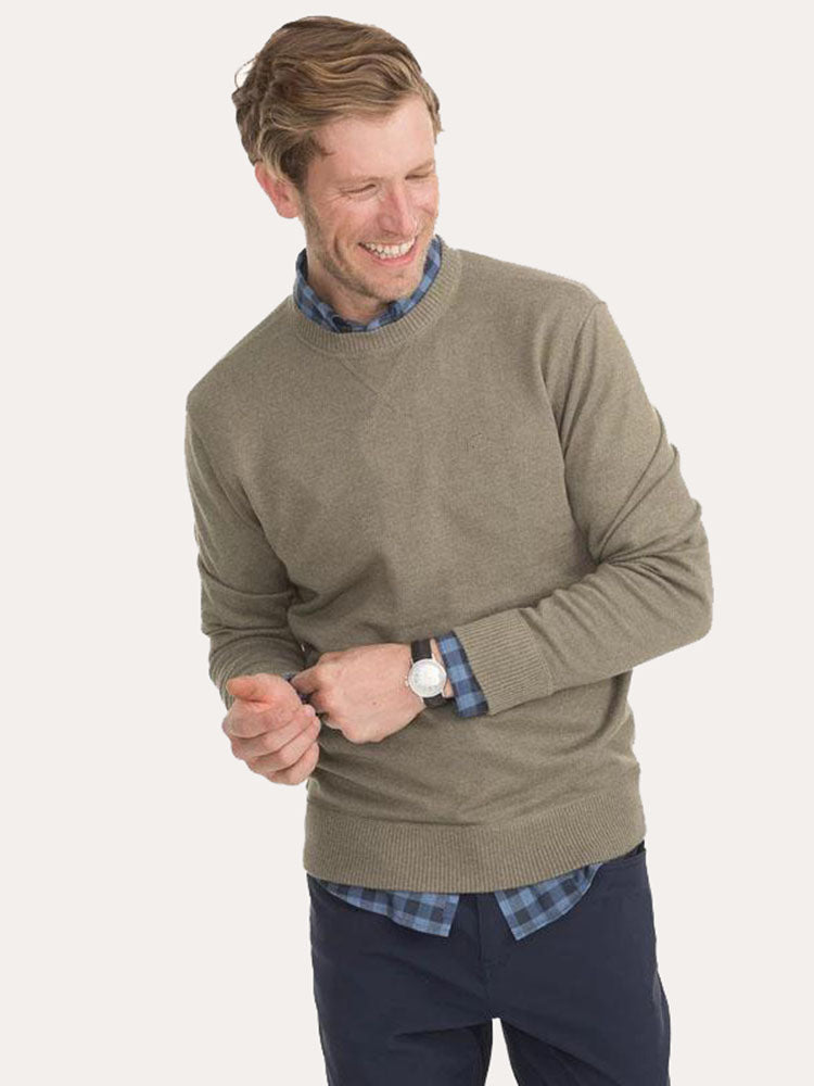 Southern Tide Men's Pacific Highway Crewneck Sweater - Saint Bernard