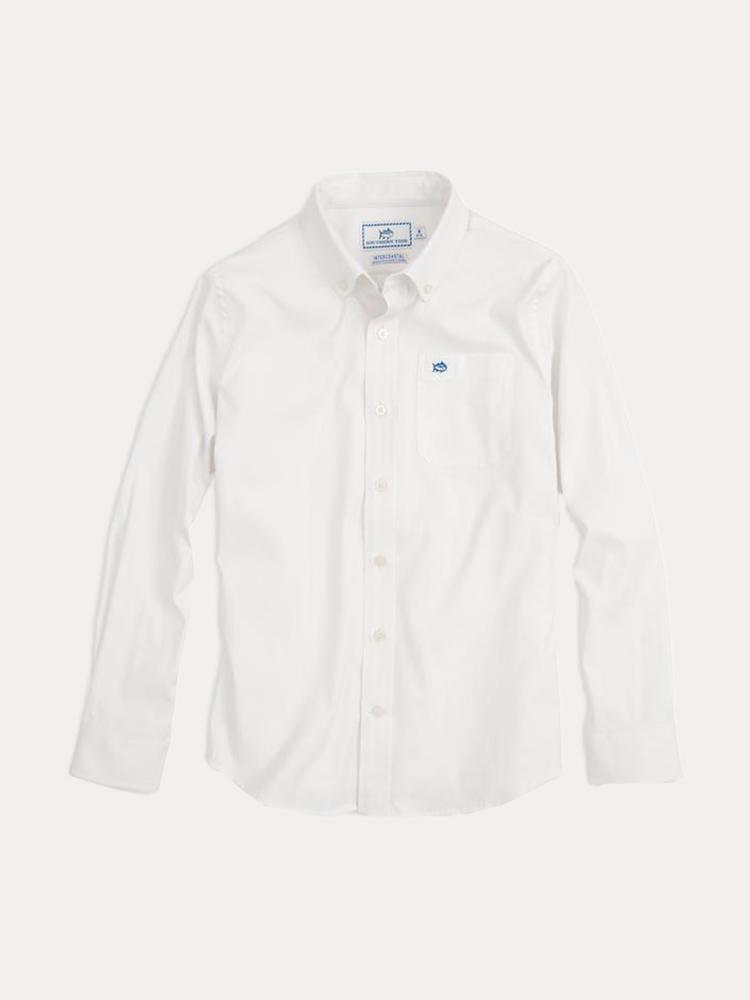Southern Tide Boys' Intercoastal Solid Shirt - Saint Bernard